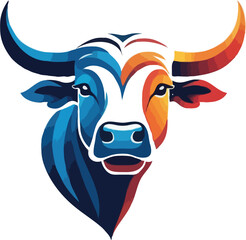 Abstract Bull: A Symbol of Artistic Strength