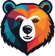 Wild Spirit: Abstract Bear Design Unleashed