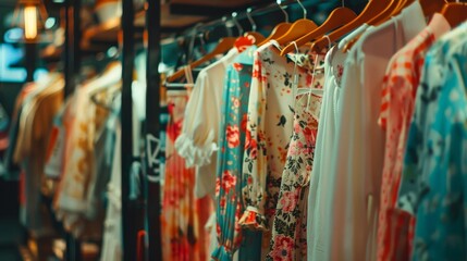 Stylish Boutique Interior with Fashionable Clothes