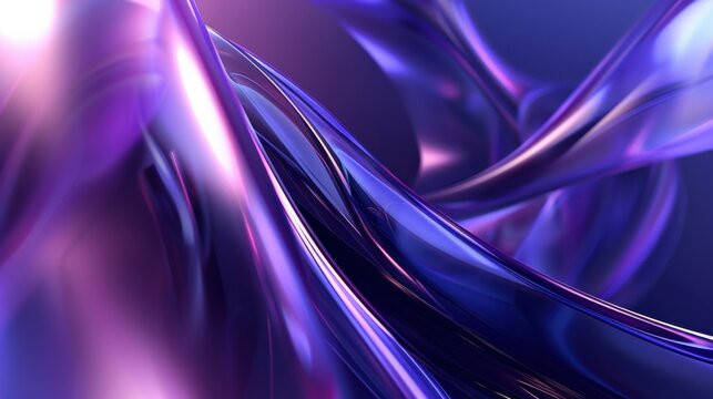 This image displays an abstract representation of liquid glass with holographic, iridescent, and neon colors in a fluid, intertwining pattern against a dark background.