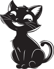 cat vector kitten icon logo cartoon character illustration doodle Cat Vector white Background