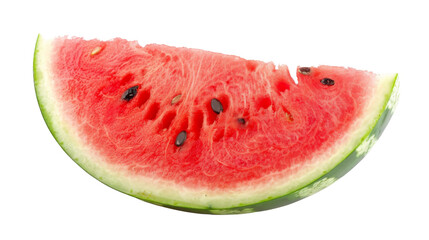 Sliced of watermelon isolated on transparent