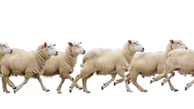 Sheep on transparent background 