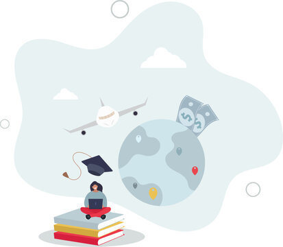 Study abroad programs for global education learning .International knowledge learning from foreign university, school or college .