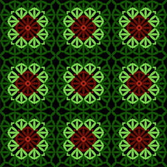 Pattern with crochet granny square wallpaper handmade decorative art design print 