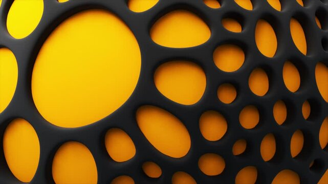 Abstract Honeycombs Looped
Looping background with yellow-black honeycombs.