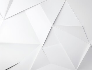 Obraz premium Abstract background of white polygonal triangles. 3d render illustration