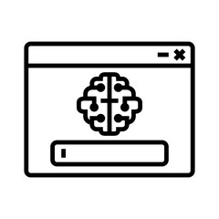 Browser Prompt Line Icon