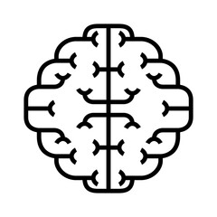 Human Brain Line Icon