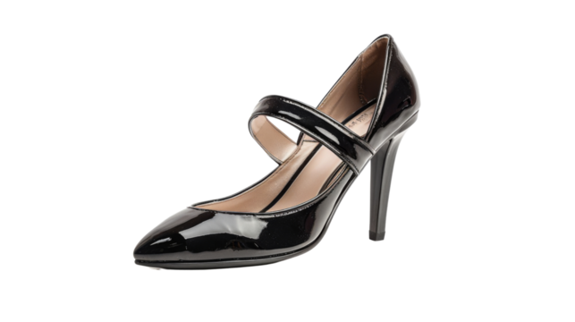 Ladies peep toe heels sandal on transparent background - Powered by Adobe