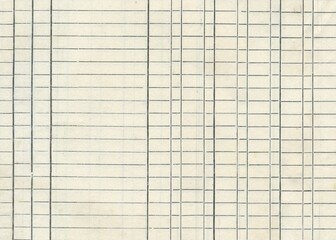 Retro photo lined paper texture. Vintage paper blank with stamp. Old antique ledger paper correspondence. Announcement board. Vintage paper background. Aged grey wallpaper.	