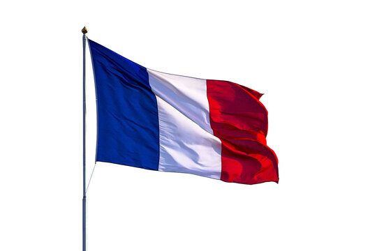 Drapeau Fran&ccedil;ais flottant au vent