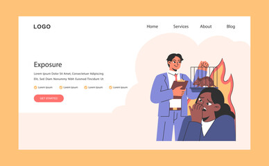 Overcoming fears web or landing. Characters confronting fears