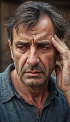 Obraz premium man with headache