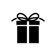 Gift box icon with simple and modern design 