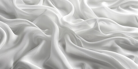 Obraz premium design your space copy background elegant white folds soft flowing beautiful background fabric satin silk white background abstract white 