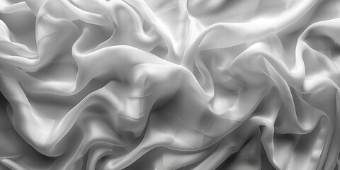 Obraz premium design your space copy background elegant white folds soft flowing beautiful background fabric satin silk white background abstract white 