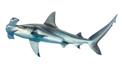 Obraz premium Hammerhead Shark on white background