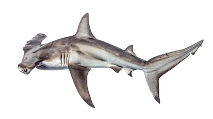 Fototapeta premium Hammerhead Shark on white background
