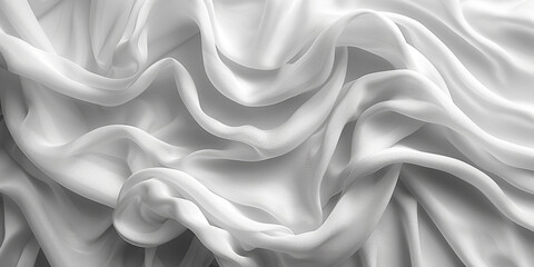 Obraz premium design your space copy background elegant white folds soft flowing beautiful background fabric satin silk white background abstract white 
