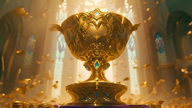 A golden chalice said to be the source of endless abundance and prosperity for its owner.