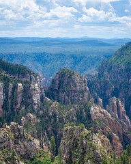 Obraz premium East Buzzard Point Overlooking West Fork of Oak Creek near Sedona Arizona, America, USA.