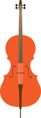Illustration Musical Instrument ,String Violin Viola ,Cello and Double Bass on transparent, png. double bass, violin