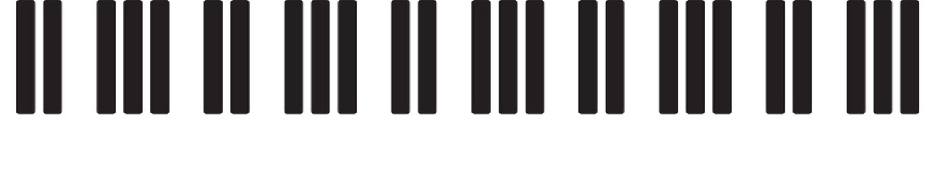 Piano keyboards illustrations. Various angles and views on transparent, png.  music illustration.  Piano keys