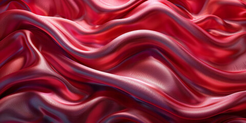 Obraz premium design product your space empty background fabric beautiful pleats soft wavy fabric shiny background satin silk red 