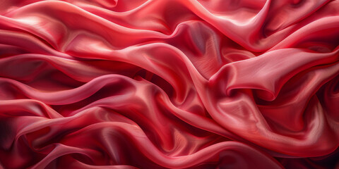 Obraz premium design product your space empty background fabric beautiful pleats soft wavy fabric shiny background satin silk red 