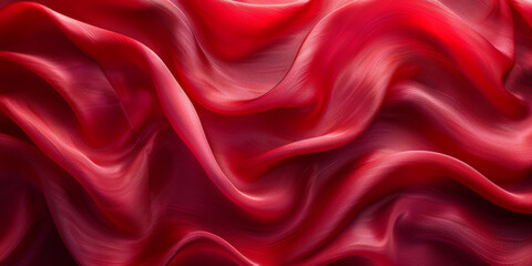 Obraz premium design product your space empty background fabric beautiful pleats soft wavy fabric shiny background satin silk red 