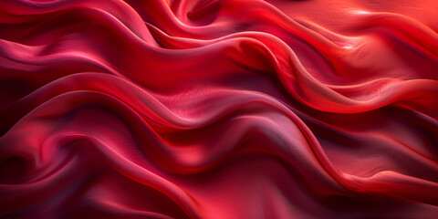 Obraz premium design product your space empty background fabric beautiful pleats soft wavy fabric shiny background satin silk red 