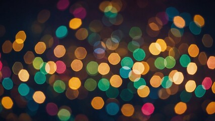 Rainbow colors bokeh lights circles dots background