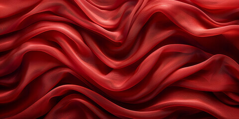 Obraz premium design product your space empty background fabric beautiful pleats soft wavy fabric shiny background satin silk red 