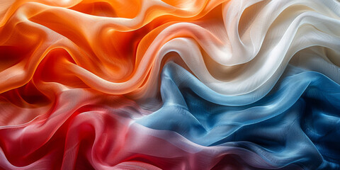 Obraz premium background textile Pattern Texture Wave Color Luxury Sexy Fabric Industry Silk Cloth Linen Passion Satin Material Bedding Smooth Backdrop Threads Pure Clean Clear Curtains 