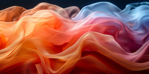 Obraz premium background textile Pattern Texture Wave Color Luxury Sexy Fabric Industry Silk Cloth Linen Passion Satin Material Bedding Smooth Backdrop Threads Pure Clean Clear Curtains 