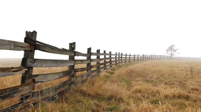 Livestock Fencing on transparent background