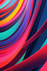 Close Up of Cell Phone With Colorful Background