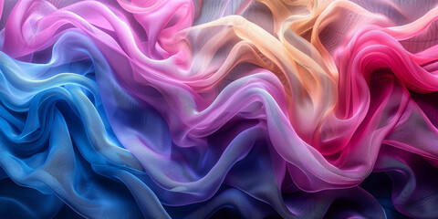 Obraz premium background textile Pattern Texture Wave Color Luxury Sexy Fabric Industry Silk Cloth Linen Passion Satin Material Bedding Smooth Backdrop Threads Pure Clean Clear Curtains 