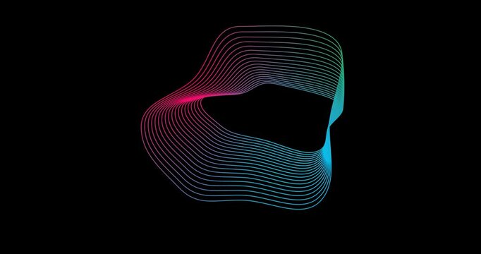flowing lines streaks light background. Motion graphic of data simulation digital line. light digital effect corporate concept. wave abstract lines stream 4K background loop