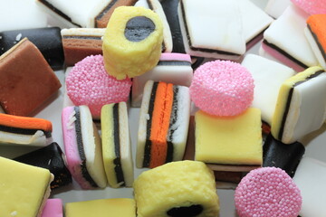 pile of liquorice allsorts