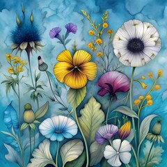 background with flowers