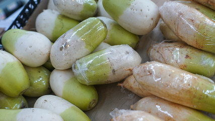 Radish at the vegetable store