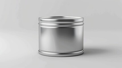 Vector illustration of a tin can mockup