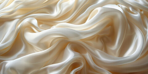Obraz premium silk white folds Elegant material fold smooth soft softness wave sensual sexual abstract background textile clothing drape calm wrinkle fabric macro dress affectionate texture colours 