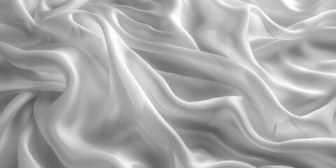 Obraz premium silk white folds Elegant material fold smooth soft softness wave sensual sexual abstract background textile clothing drape calm wrinkle fabric macro dress affectionate texture colours 