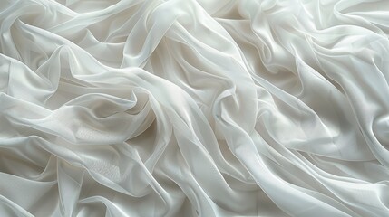 This is a background with a white plastic or polyethylene bag texture that is transparent wrinkled plastic macro.