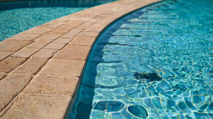 Obraz premium A pool that is very welcoming during the hottest days of summer.
