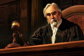 The Law Bringer. Justice and Order Concept