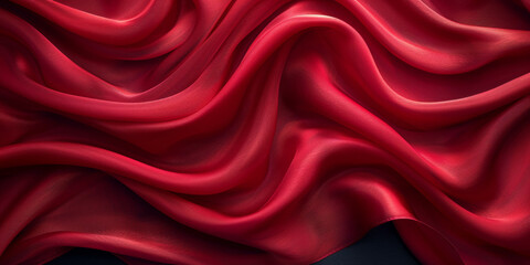 soft abstract threade silk wave desktop copy fabric up black close fold background dark drapery Red isolated black Satin wallpaper frame border clothes red decor satin BorderIsolated material shine 